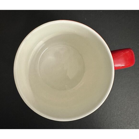 Starbucks Coffee Mug Cup 18 FL Oz Holiday Green Red Purple Brush Strokes - Picture 2 of 5